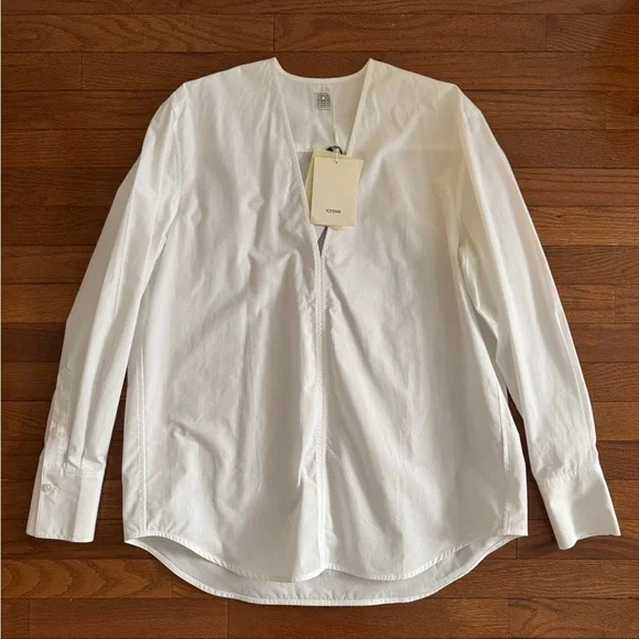 Toteme V neck Cotton Shirt